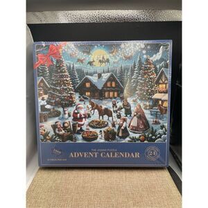 New Advent Calendar 2024 Christmas Jigsaw Puzzles Festive Fireplace 1008 Pieces